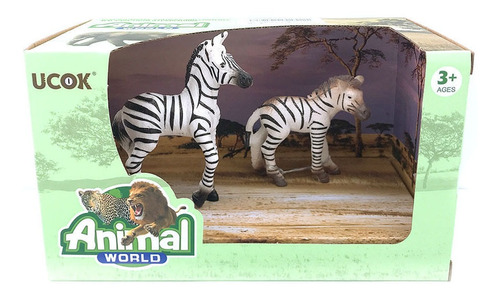 Playsets animal world cebra pack x 2