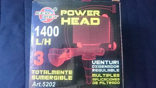 Cabeza De Poder 1400l/h Acuarios Multiples Aplicaciones