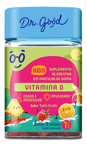 Vitamina D Kids Diet C/ 30 Gomas Dr. Good 