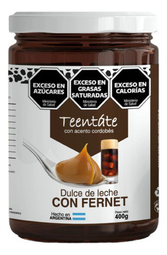 Teentáte Dulce De Leche Con Fernet 400g
