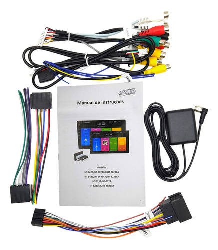 Central Multimídia Mp5 1din 2din Espelhamento Ios Carplay Bt
