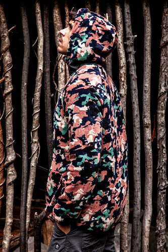 Polerón Chiporro Hombre Shaggy Grizzly Reversible Navy