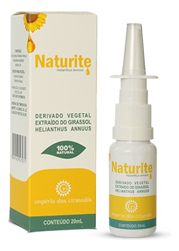 Naturite Spray Nasal Para Rinite, Sinusite, Asma E Bronquite Cor Amarelo