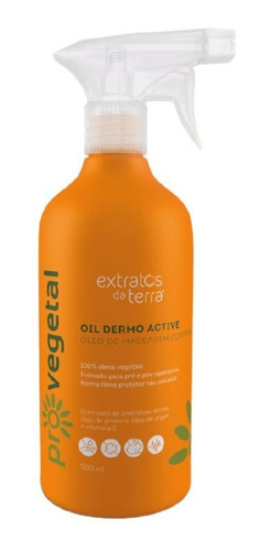 Óleo Massagem Oil Dermo Active Provegetal Extratos Da Terra