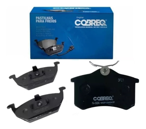 Kit Pastilha De Freio Cobreq Volkswagen Fox 2002 A 2007