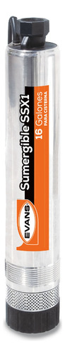 Bomba Para Cisterna 1/2 Hp 115v Evans Ssx1me050f2c