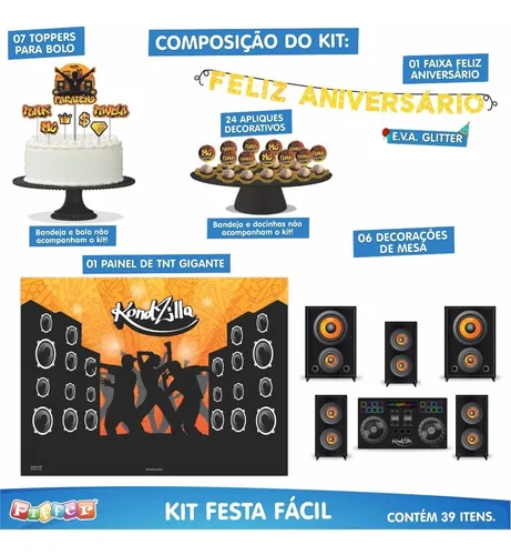 Decoração Festa KondZilla
