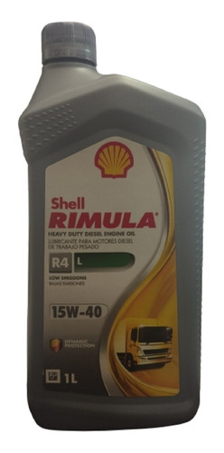 Aceite 15w40 Shell Helix Rimula R4 1lt Para Diesel