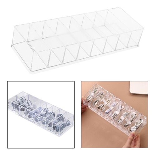 Caja Organizadora Electrónica Transparente Con Caja De