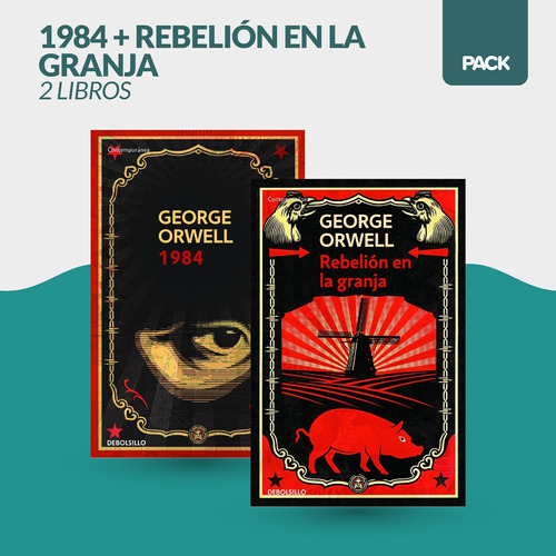 Pack Orwell 1984 + Rebelion En La Granja Ed. De Bolsillo