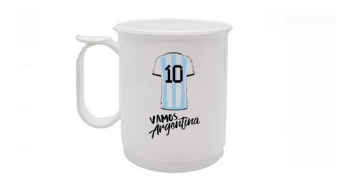Jarro Mug Argentina Plastico Pack X10