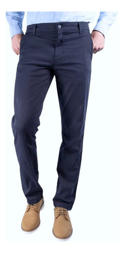 Pantalón Hombre Vestir Gabardina Oggi Jeans Chinos Slim Fit