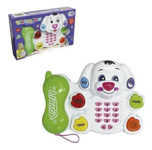 Telefone Musical Infantil Cachorro Puppy Luz/pilha Wellkids