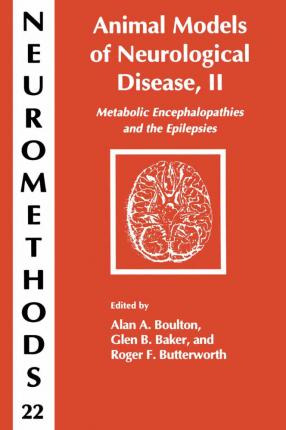 Libro Animal Models Of Neurological Disease, Ii - Alan A....