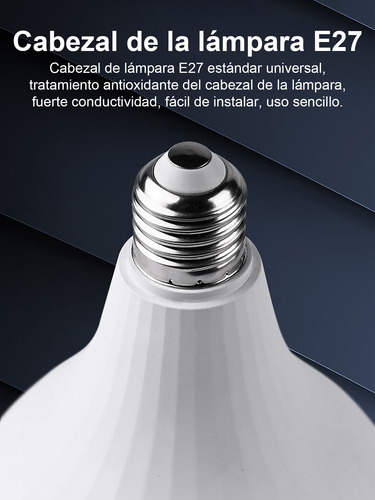 80w Alta Potencia 8000lm Foco Led Base E27 Bombilla 10pz Blanco Frío