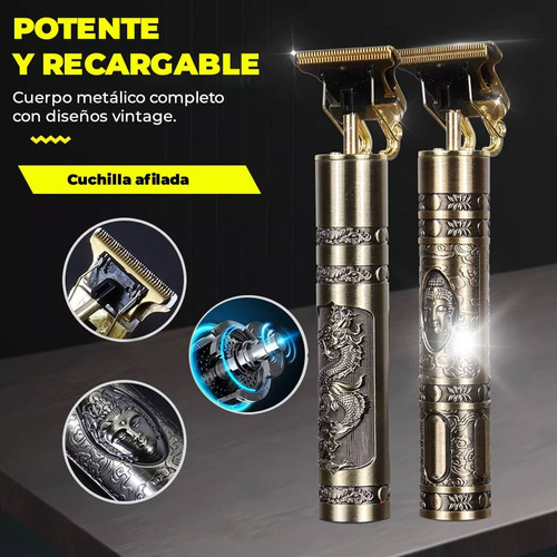 Imagen 6 de 10 de Maquina De Afeitar Barba Recargable Rasuradora Profesional