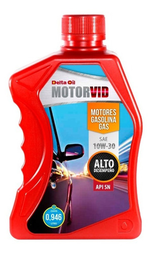 Aceite Delta Oil Motorvid 10w30 Sn - Cuarto