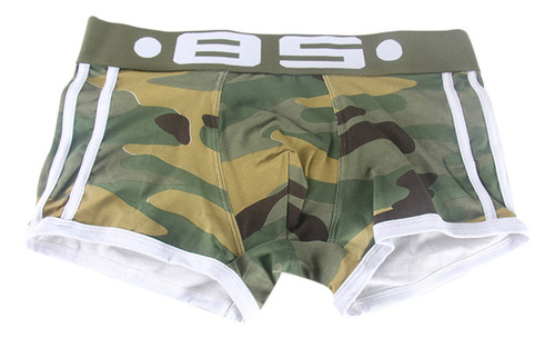 Calzoncillos Cortos Con Estampado De Letras En L Para Hombre