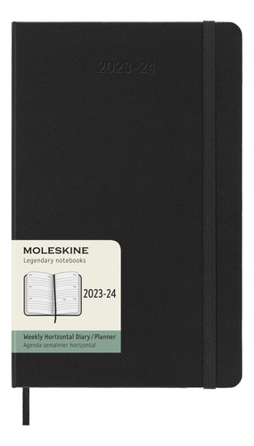 Agenda Semanal Moleskine 2023-2024 18m Tapa Dura Negra (l)