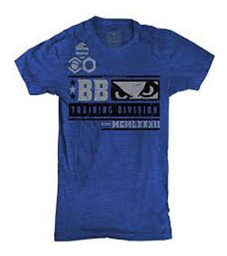 Remera Bad Boy Training Division Azul-talle L