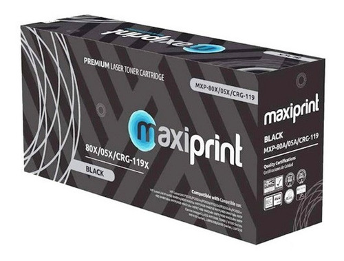  Toner Maxiprint Compatible Con Hp+canon 80x/05x/crg-119x Td