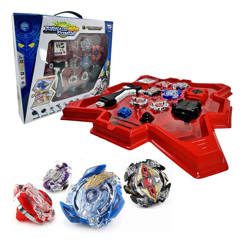 Kit Beyblade 4 In 2 Lançadores Arena Promoção Envio Rápido