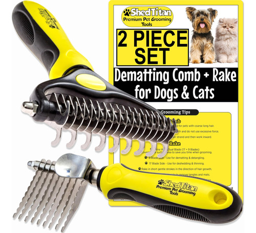 Shedtitan Peine Para Quitar El Pelo Para Perros Y Gatos Y Pa