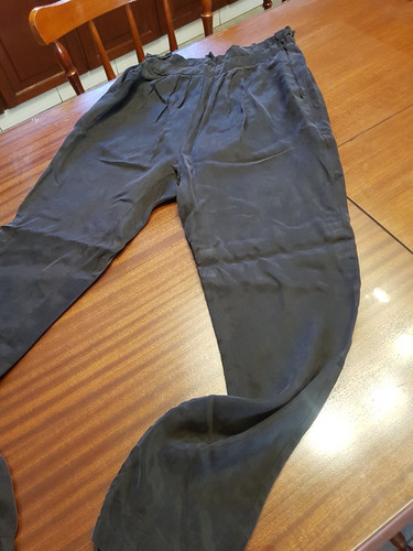 Pantalon Awada Gamuzado Con Elastico En Cintura T M