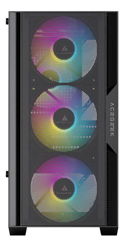 Gabinete Gamer Acegeek Stratus Mesh, Mid-tower, Lat De Vidro