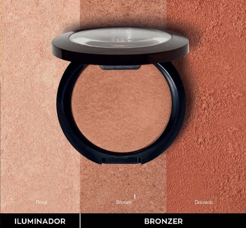 Imagem 2 de 2 de Pó Iluminador Rosto E Corpo Dourado 8g - Avon