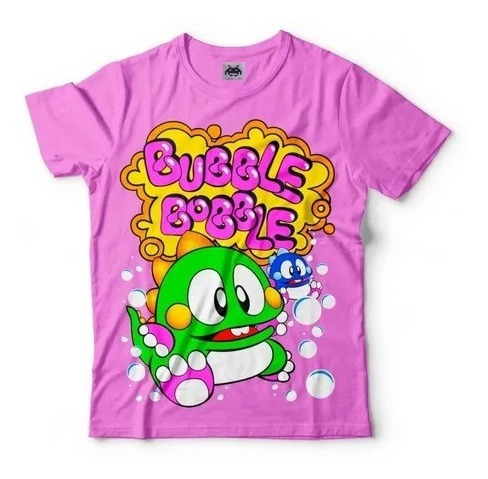 Remera Bubble Bobble Luminiscente Retro Vintage Premium 