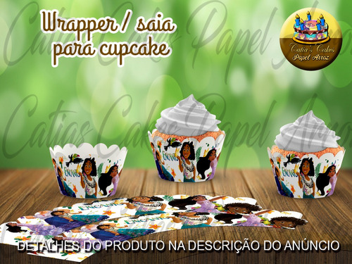 50 Wrappers Saia Para Mini Cupcakes Encanto Cod 1