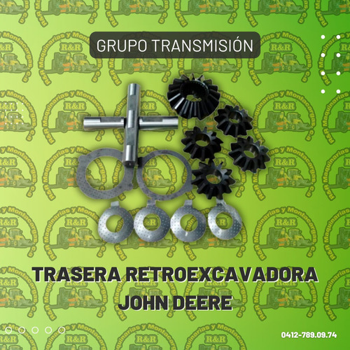 Grupo Transmisión Trasera Retroexcavadora John Deere