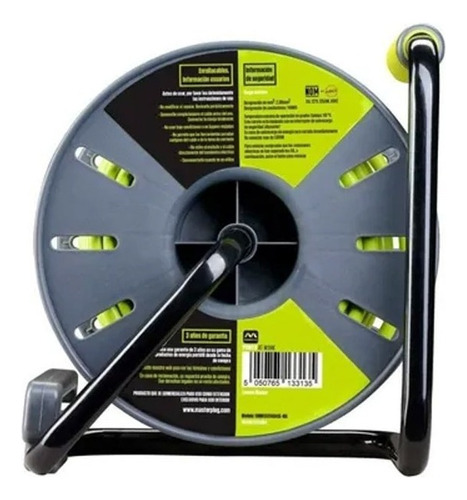 Extensión Masterplug 15 Metros Calibre 14 4 Tomas 13 Ampers