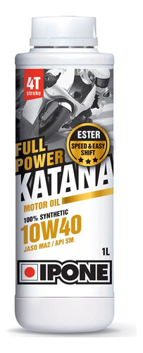 Aceite Ipone Full Power Katana 10w-40 100% Sintético 4t 1l