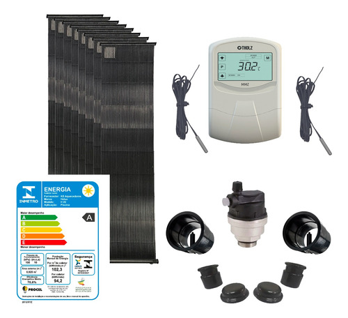 Kit Coletores Solar Para Aquecimento Piscinas 8m²