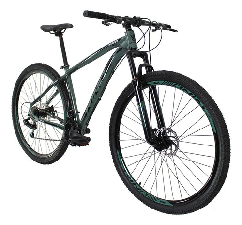 Bicicleta Rino Everest 29 - Shimano 2.0 - 21v Cor Verde Exército Tamanho Do Quadro 15