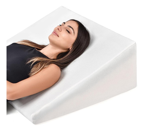 Almohada De Cuña De Cama Con Parte Superior De Espuma Viscoe