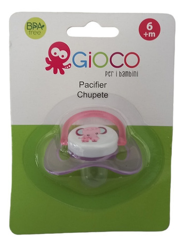 Imagen 1 de 3 de Chupete +6m Gioco Fisiológico Plano Bpa Free Febo