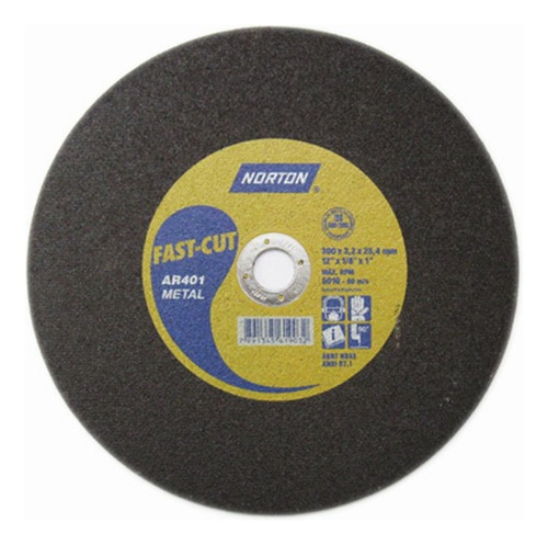 Disco De Corte Sensitiva 356x3.2mm Norton Super 