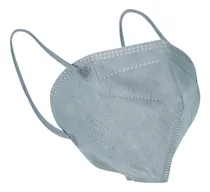 Comprar 10 Cubrebocas Kn95 Certificado Con 4 Capas De Protección Para Adulto. Mascarilla Fabricada En Polipropileno, Algodón Y Elástico, Desechables. Color Gris Claro
