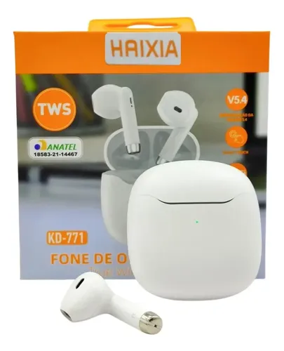 Fone de Ouvido In-ear Haixia 771 Sem Fio Bluetooth com