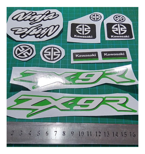 Calcos Kawasaki Logo Zx9 Ninja Laminadas Premium