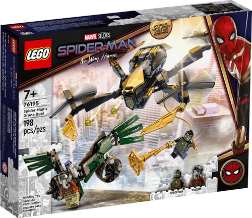 Lego Spiderman - Duelo Del Dron De Spider-man (76195) Cantidad de piezas 198
