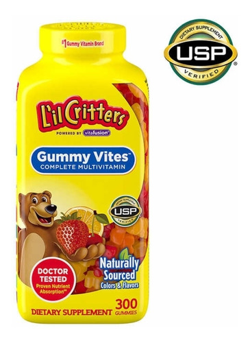L'il Critters Gummy Vites Multivitaminico  Niños 300 Gomitas