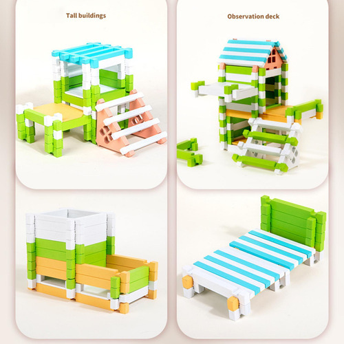 Bloques De Construcción De Madera, Construcción,
