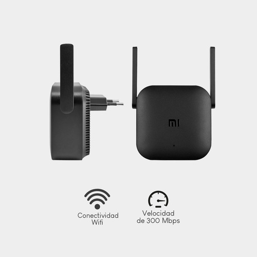 Imagen 6 de 12 de Repetidor, Range extender Xiaomi Mi Wi-Fi Range Extender Pro R03 negro 100V/240V