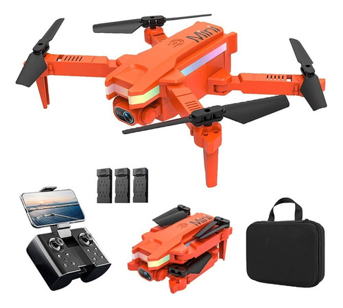 1 Mini Drones Con Camara Baratos 4k Hd +3 Batteries+bolsa