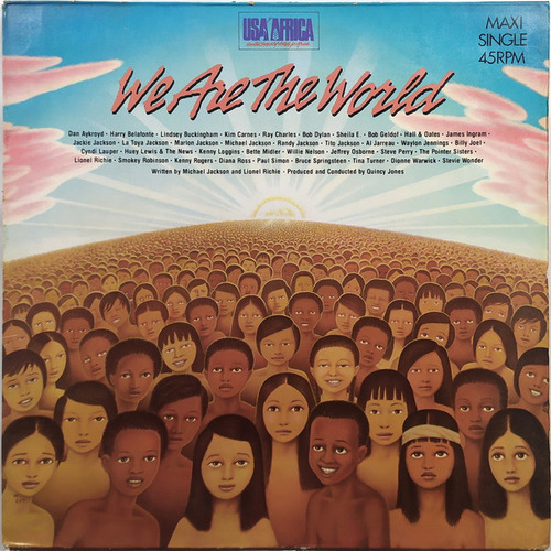 Vinilo 12  De Usa For África- We Are The World