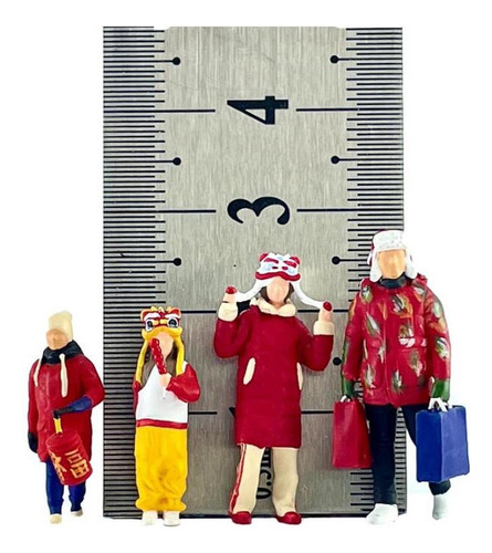 4x 1:64 Figuras Familiares De Escala Miniatura Miniaturas